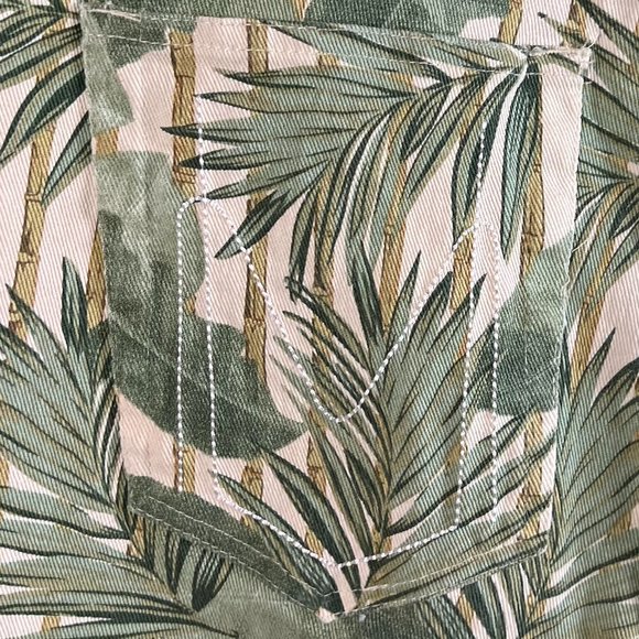 Show Me Your Mumu Cropped Hawn Trouser Bamboo Palm Pattern Size 29 - Picture 5 of 6